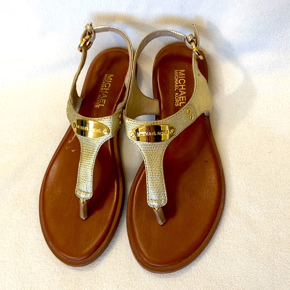 Michael Kors Gold Sandals